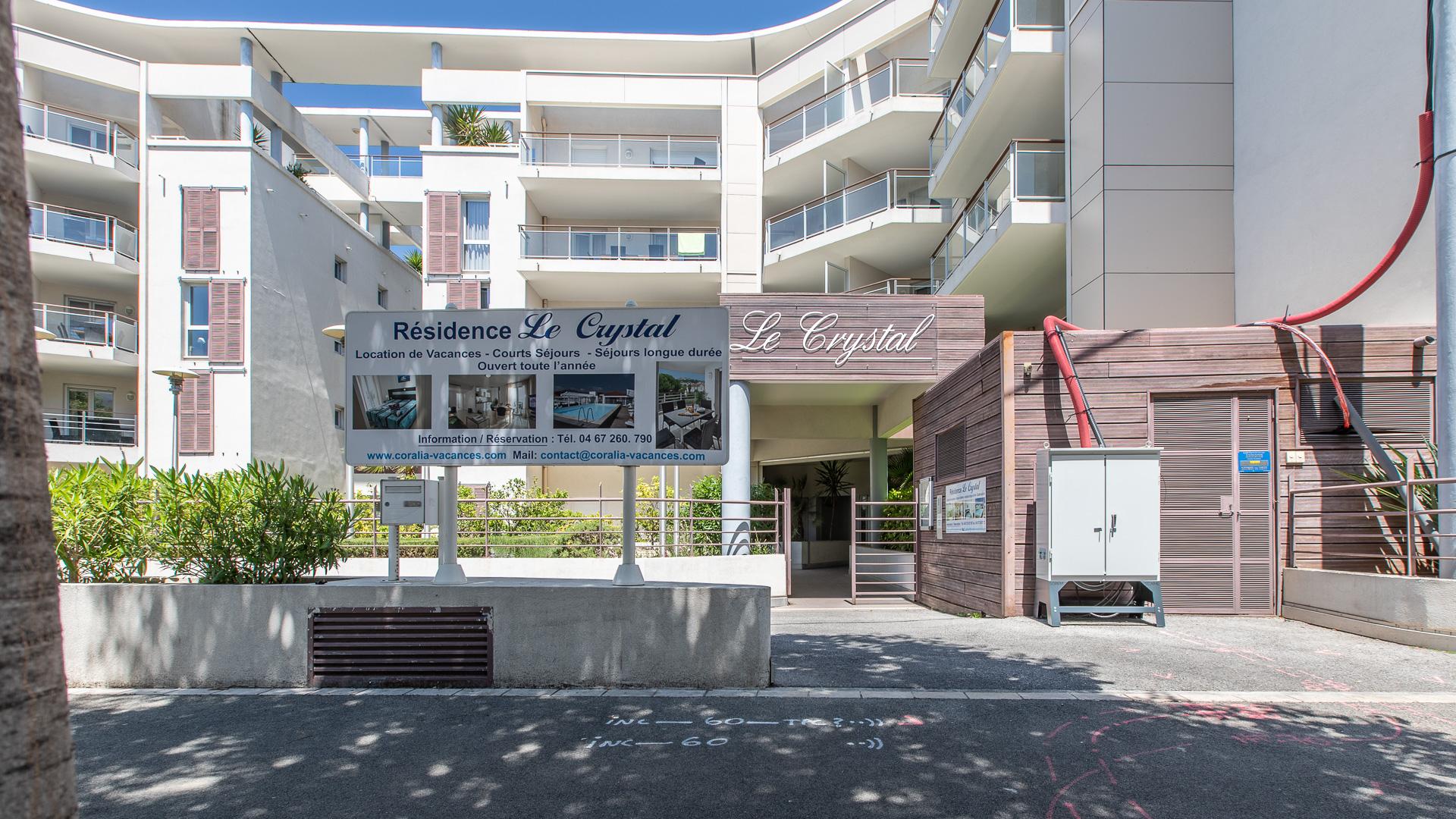 Vacanceole - Residence Le Crystal Кань-сюр-Мер Экстерьер фото